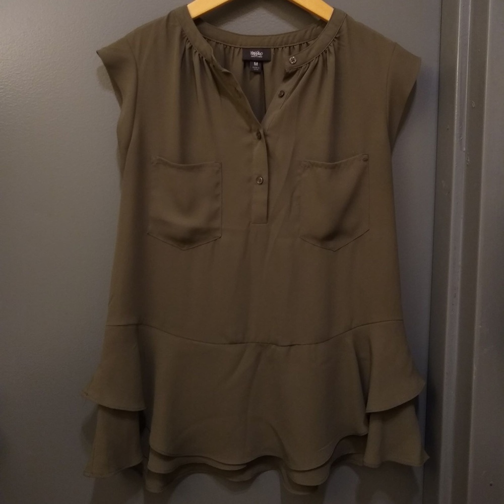 Mossimo Army Green Top